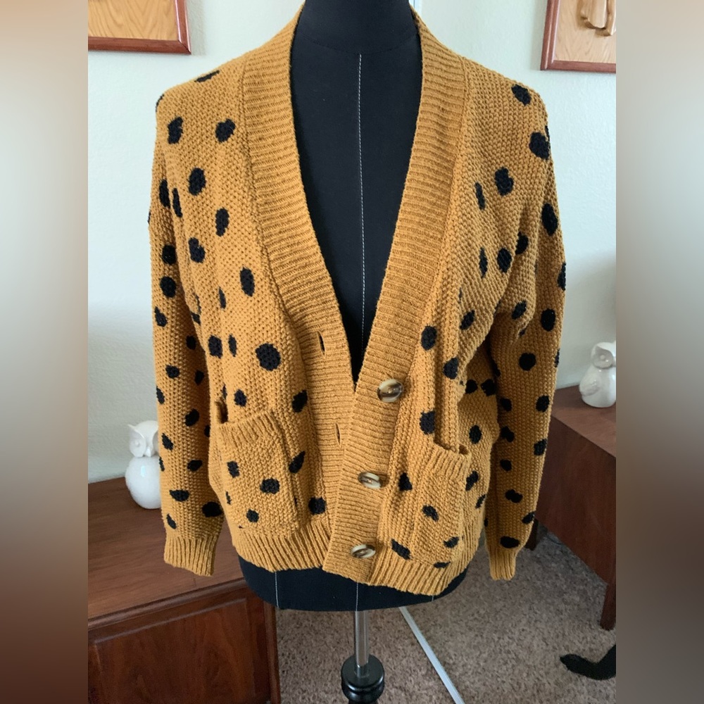 Small Madewell polka dot sweater